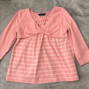 Pink Nautical Baby Girl Top